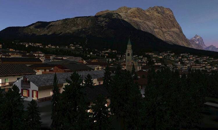 FSC news MTGS330 G1000 Dolomiti 3D Cortina city